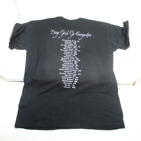 Vintage Terri Clark Dirty Girls Go Everywhere Tour T-Shirt Size L - Picture 2 of 3